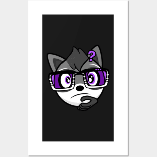 Confused Raccoon Rocky Posters and Art